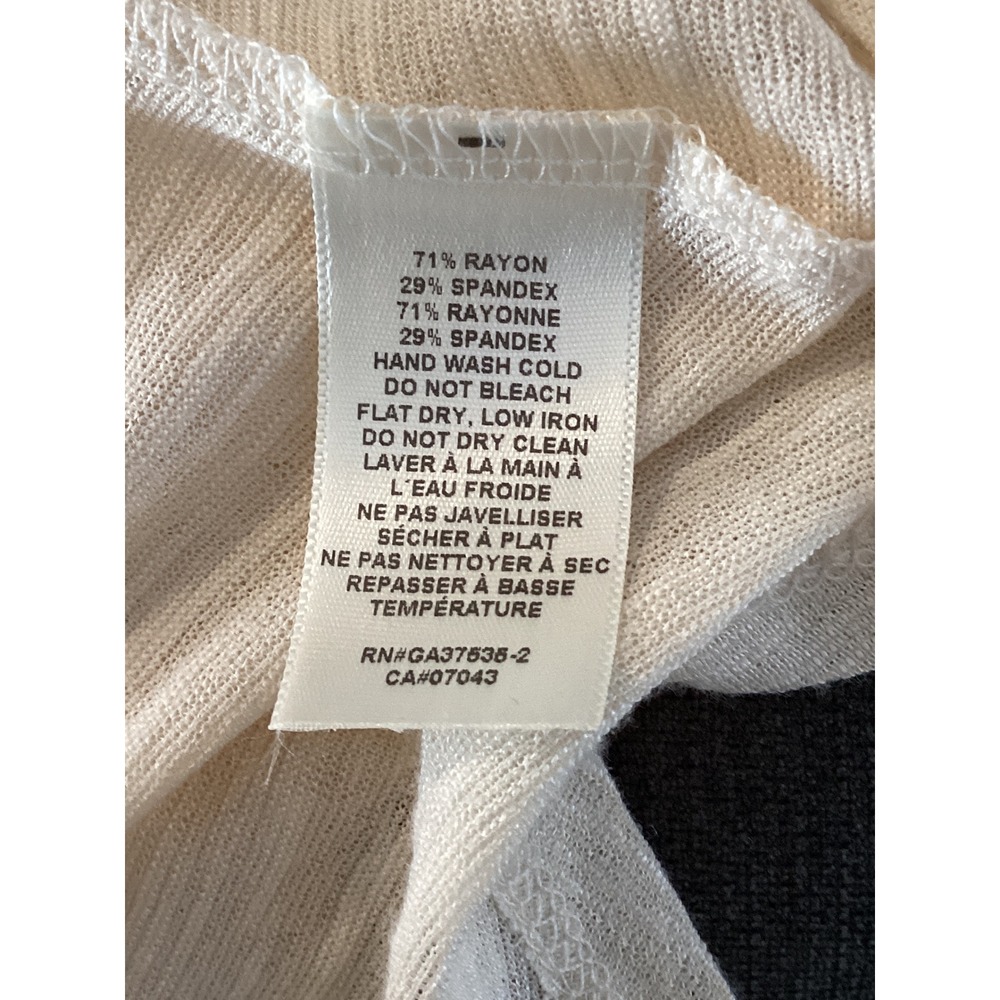 Monteau Cream Crochet Lace Overlay Sleeveless Tunic Top Women's XL L - Picture 4 of 6